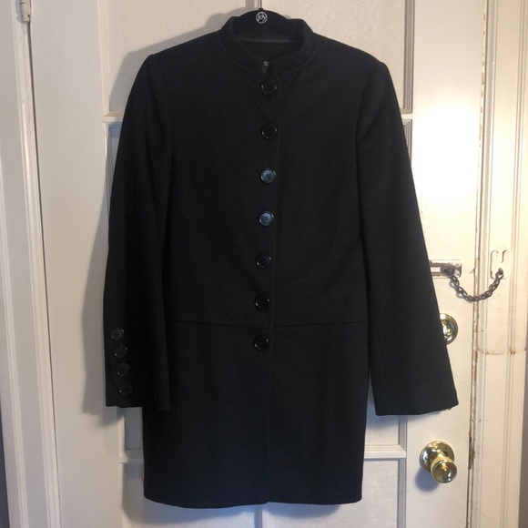 Helmut Lang Single-breasted Wool and Cashmere Coat - Picture 2 of 8